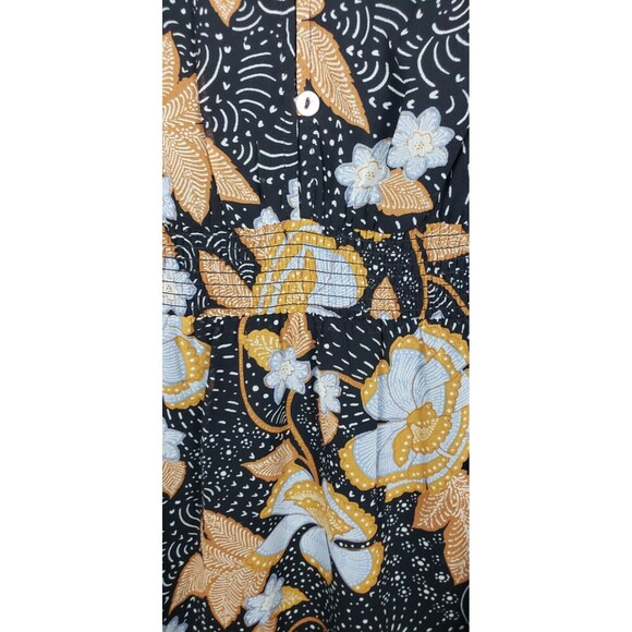 Daniel Rainn Dress Medium Multicolor Floral Mini Lined Stretchy Waist Whimsygoth - Picture 4 of 6